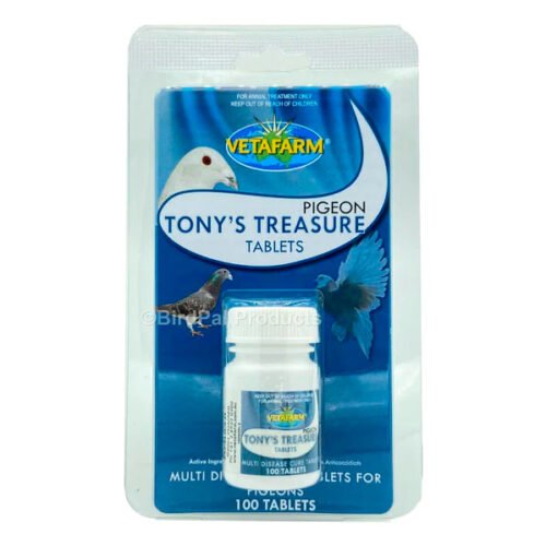 Tony’s Treasure Tablets – Tabletas 5 en 1 para palomas