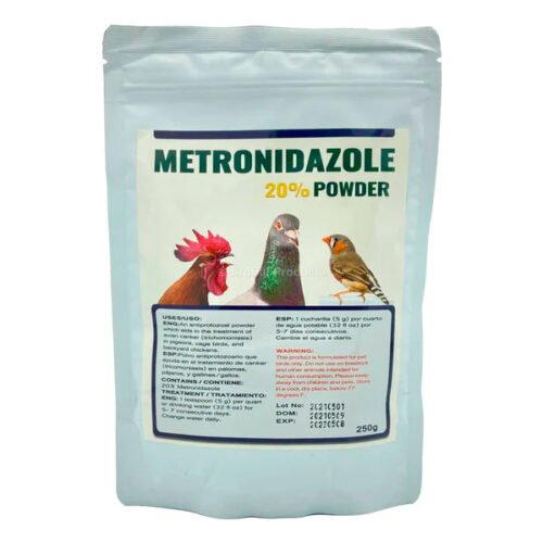 Metronidazol 20% Polvo para Aves (Flagyl) – 250 g