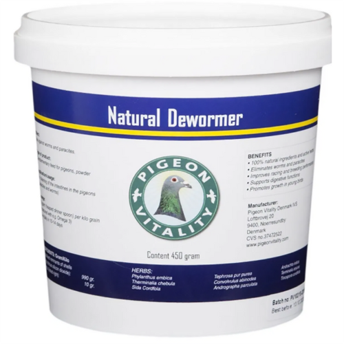 PIGEON VITALITY NATURAL DEWORMER 450G
